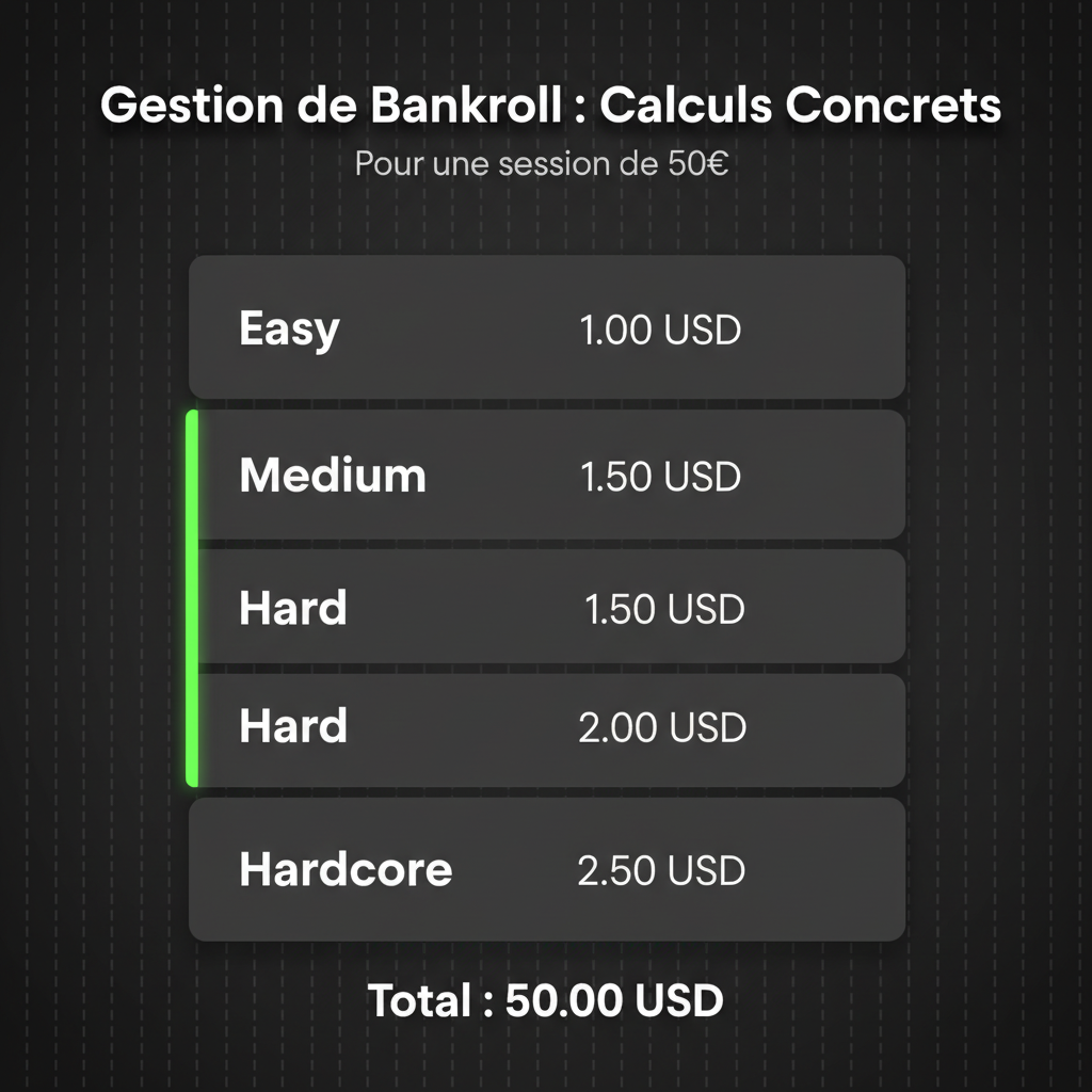Tableau de gestion de bankroll pour Chicken Road 2